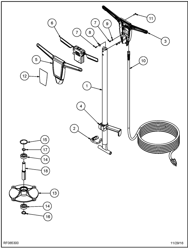 225BU RF065300_Handle Assembly Diagram 1 225BU RF065300_Handle Assembly Diagram 1