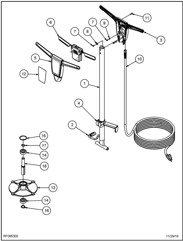 225BU RF065300_Handle Assembly Diagram 1