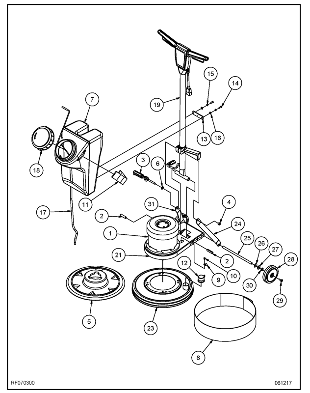 225GP Main Assembly Export diagram