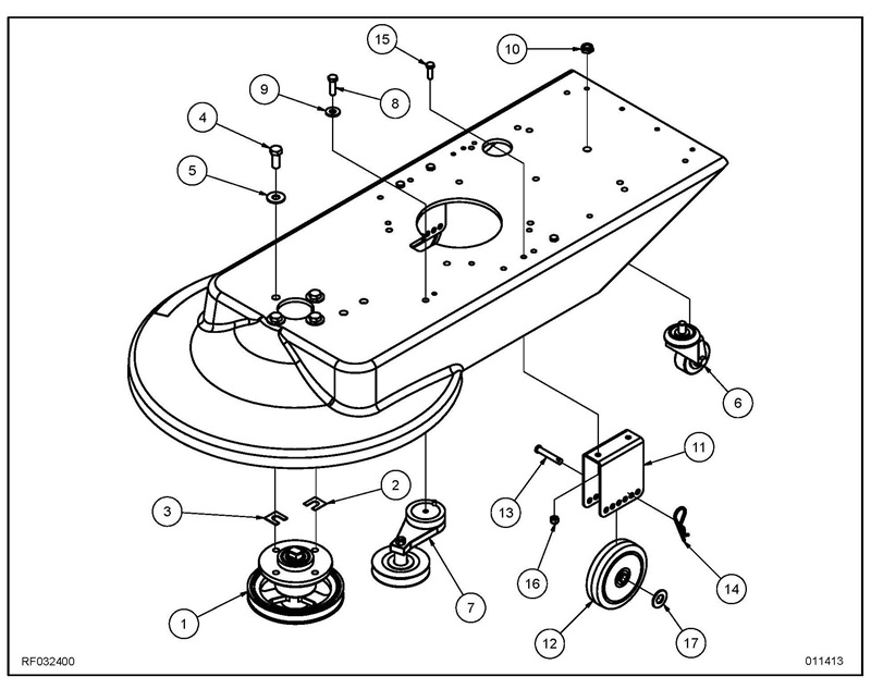 400BU_Deck Assembly Diagram RF032400 400BU_Deck Assembly Diagram RF032400