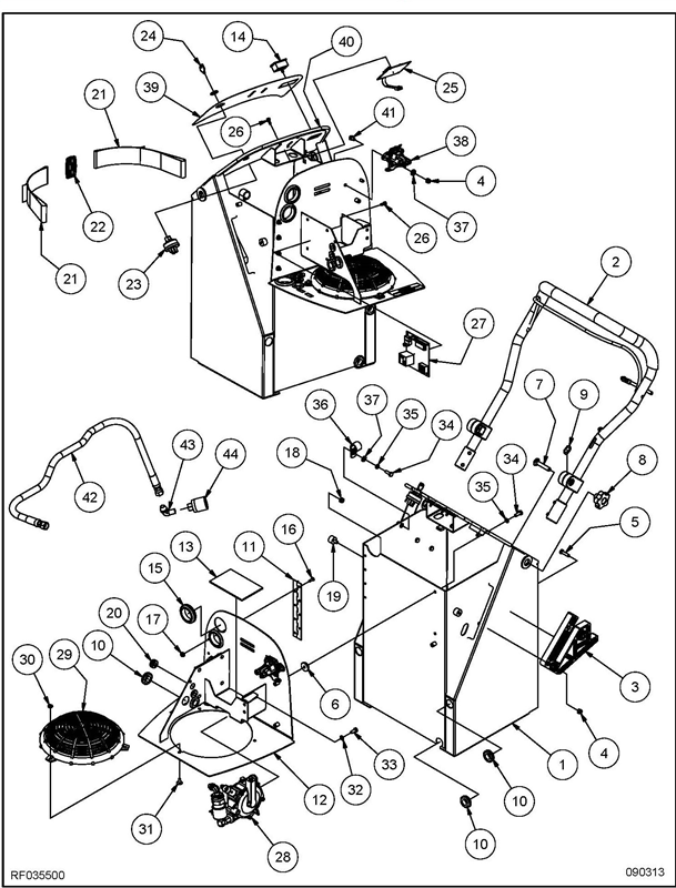 440BU_Bulkhead Assembly RF035500 Diagram