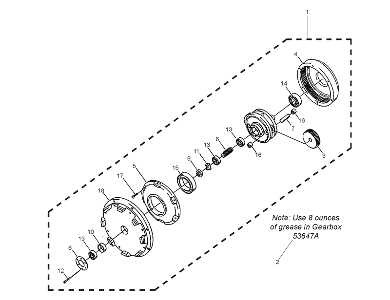 PE225FP_Gearbox Assembly Diagram PE225FP_Gearbox Assembly Diagram