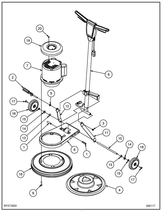 PE225FP_Main Assembly_225FP17E6_225FP20E6_RF072800 Diagram