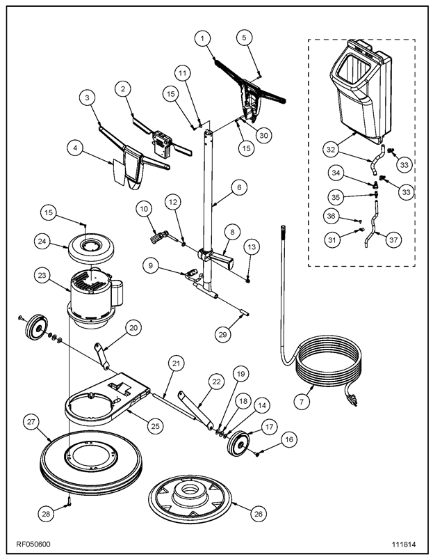 PE225FP_Main Assembly_RF050600 Diagram