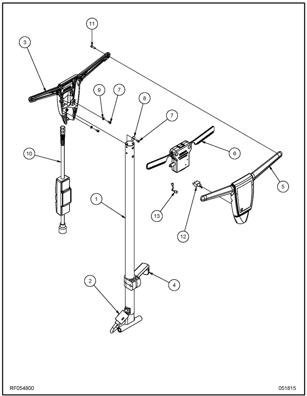 PE225GP_Handle Assembly_RF054800 Diagram PE225GP_Handle Assembly_RF054800 Diagram