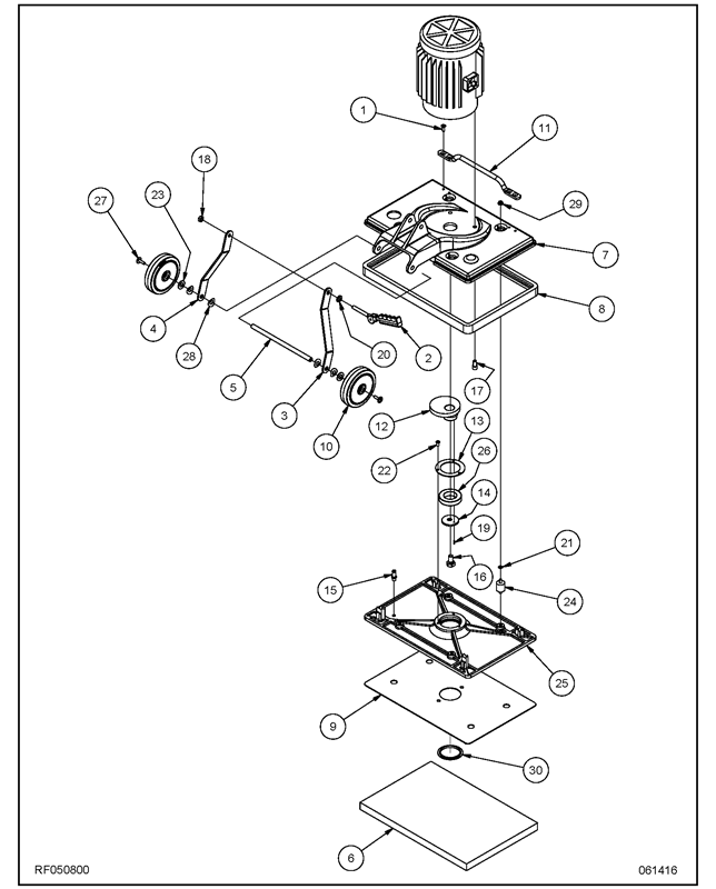 PE250ST_Base Assembly RF050800 1