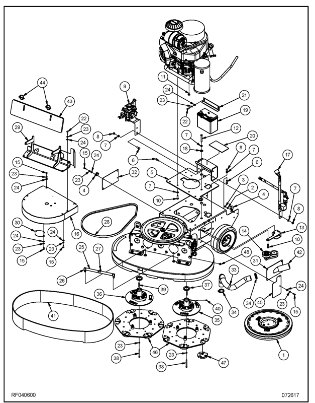 PE450GP_Front MAin Assembly RF040600