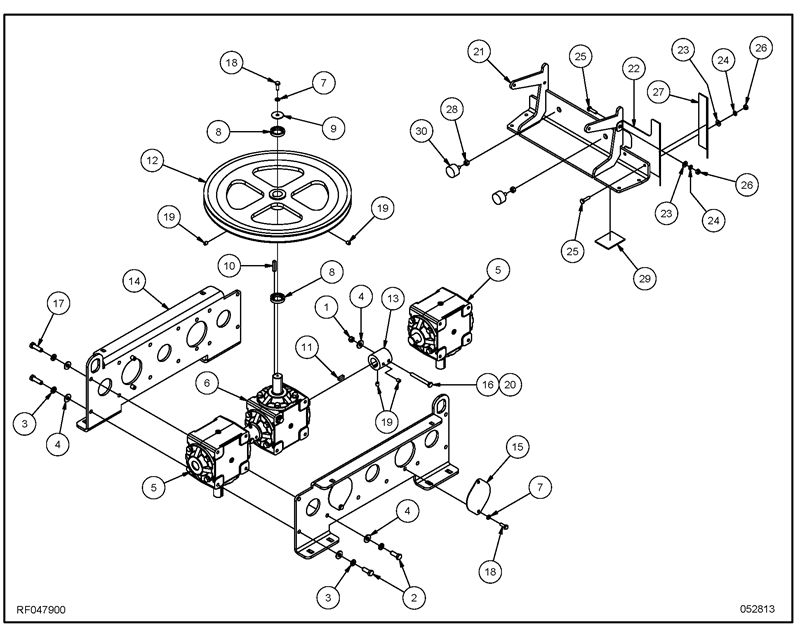 PE450GP_Gearbox Assembly RF047900 PE450GP_Gearbox Assembly RF047900