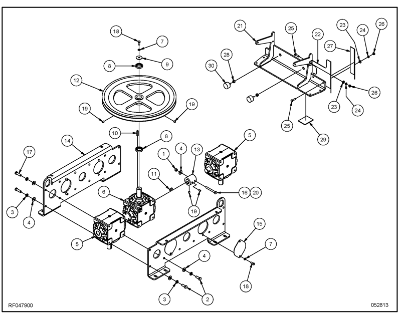 PE450GP_Gearbox Assembly RF047900